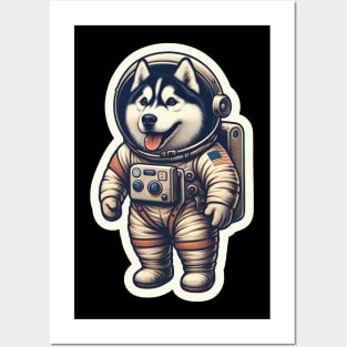 Husky Astronaut Posters and Art